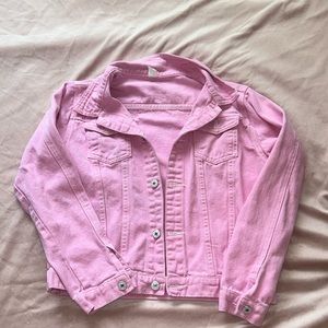 Kids pink Jean jacket